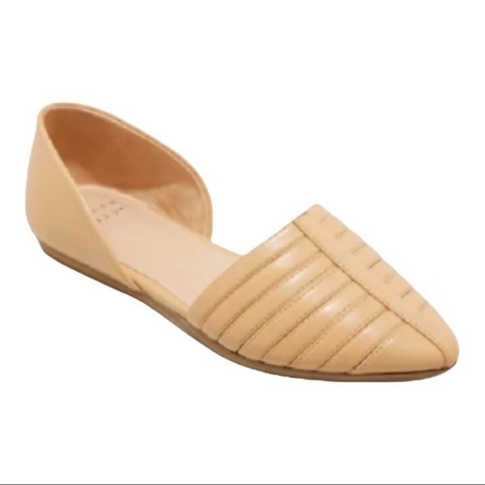 NEW A New Day Women's Iris Two Piece Ballet Flats Tan Size 8.5